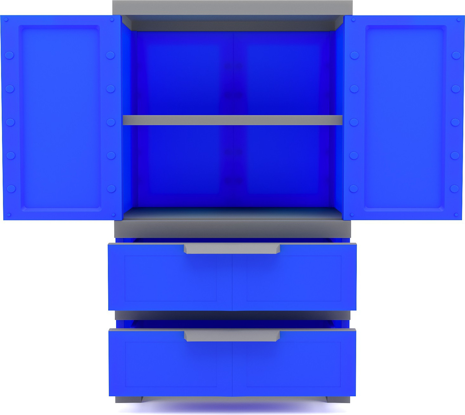 Image of Nilkamal FMDR2B Plastic Free Standing Cabinet
