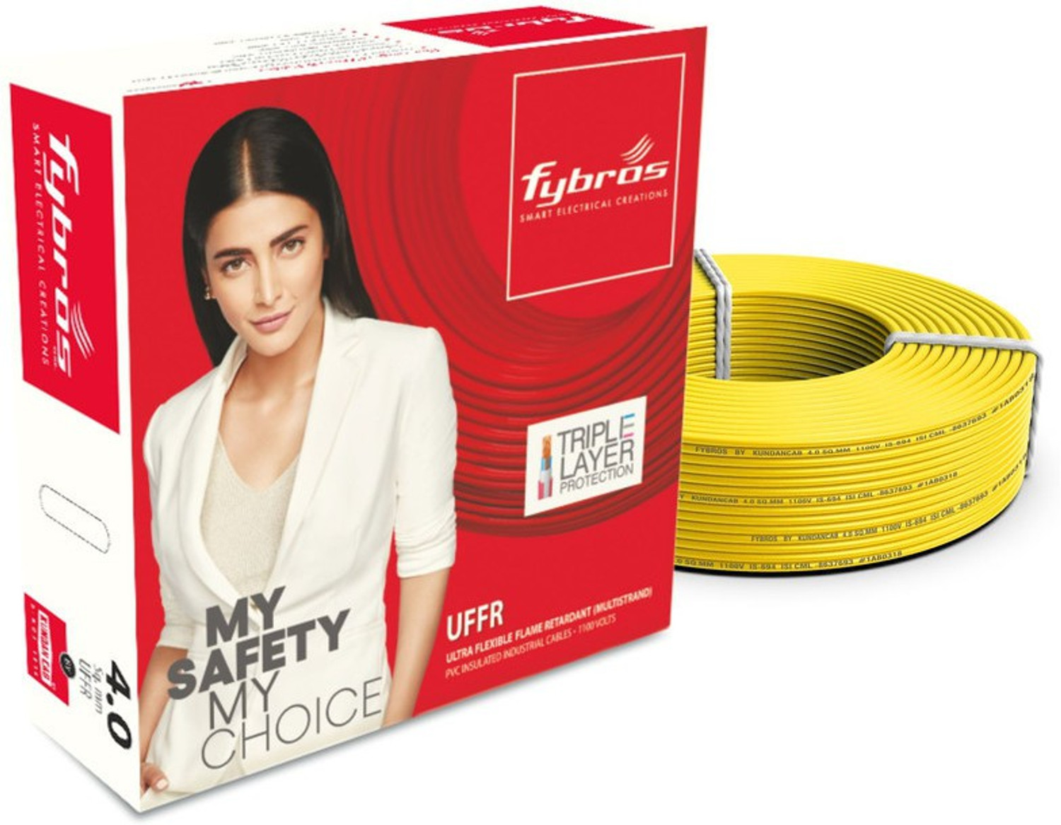 Image of Fybros UFFR 4 sq /mm Yellow 90 m Wire