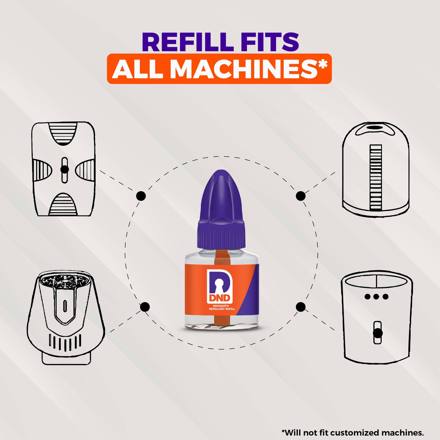 Image of DND Mosquito Repellent Refill | Liquid Vaporiser | 50% Extra Power | Pack of 24 - 45ml Each Mosquito Vaporiser Refill