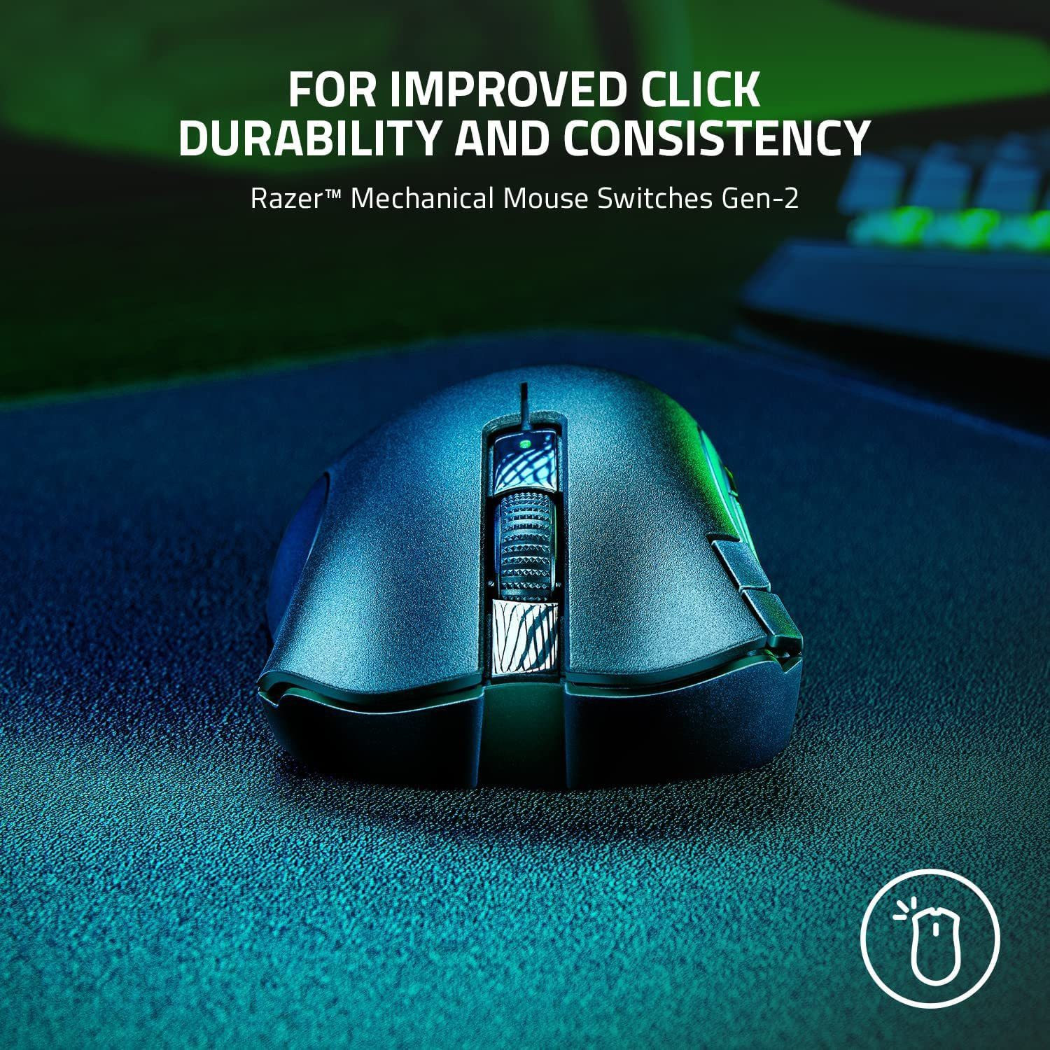 Image of Razer DeathAdder V2 X HyperSpeed / Dual Mode(Work & Play),7 program. Button, 14K DPI Ambidextrous Optical Gaming Mouse With Bluetooth