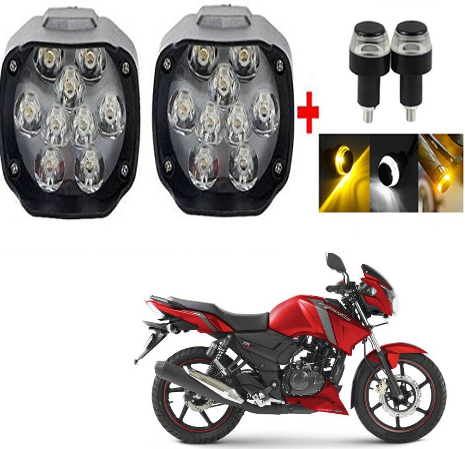 BRPEARl LED Headlight for TVS Apache RTR 160