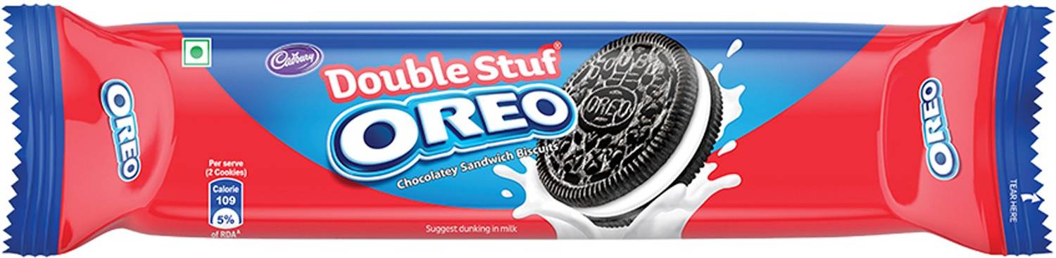 Cadbury Oreo Double Stuf Chocolatey Biscuits Cream Sandwich Biscuit