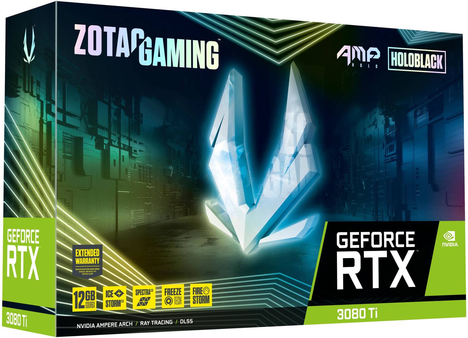 ZOTAC RTX 3080 Ti AMP Holo GDDR6X 12 GB NVIDIA Chipset 384 bit