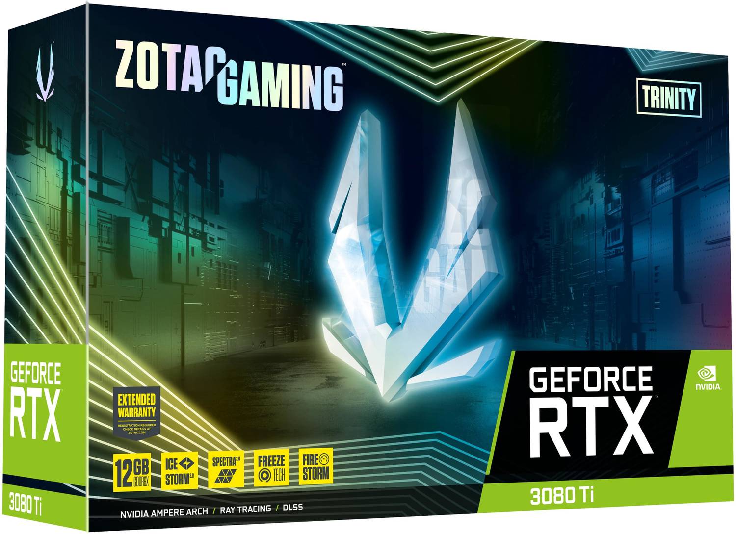 ZOTAC RTX 3080 Ti Trinity GDDR6X 12 GB NVIDIA Chipset 384 bit 1665