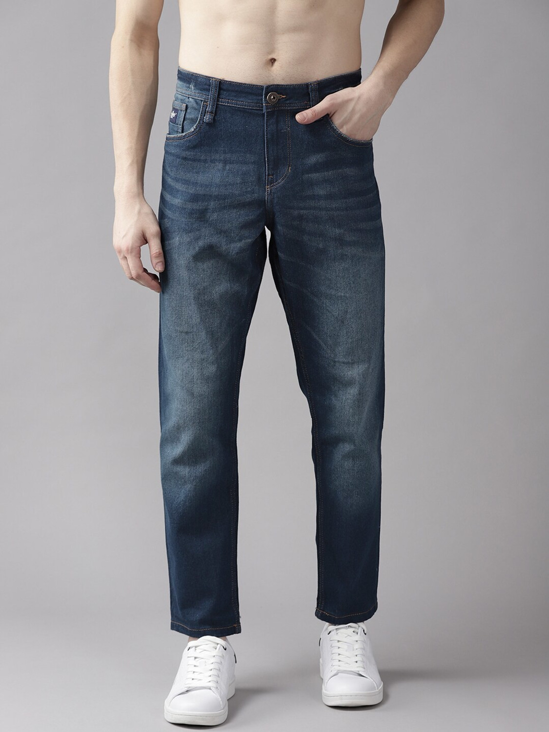Image of Roadster Regular Men Blue Jeans