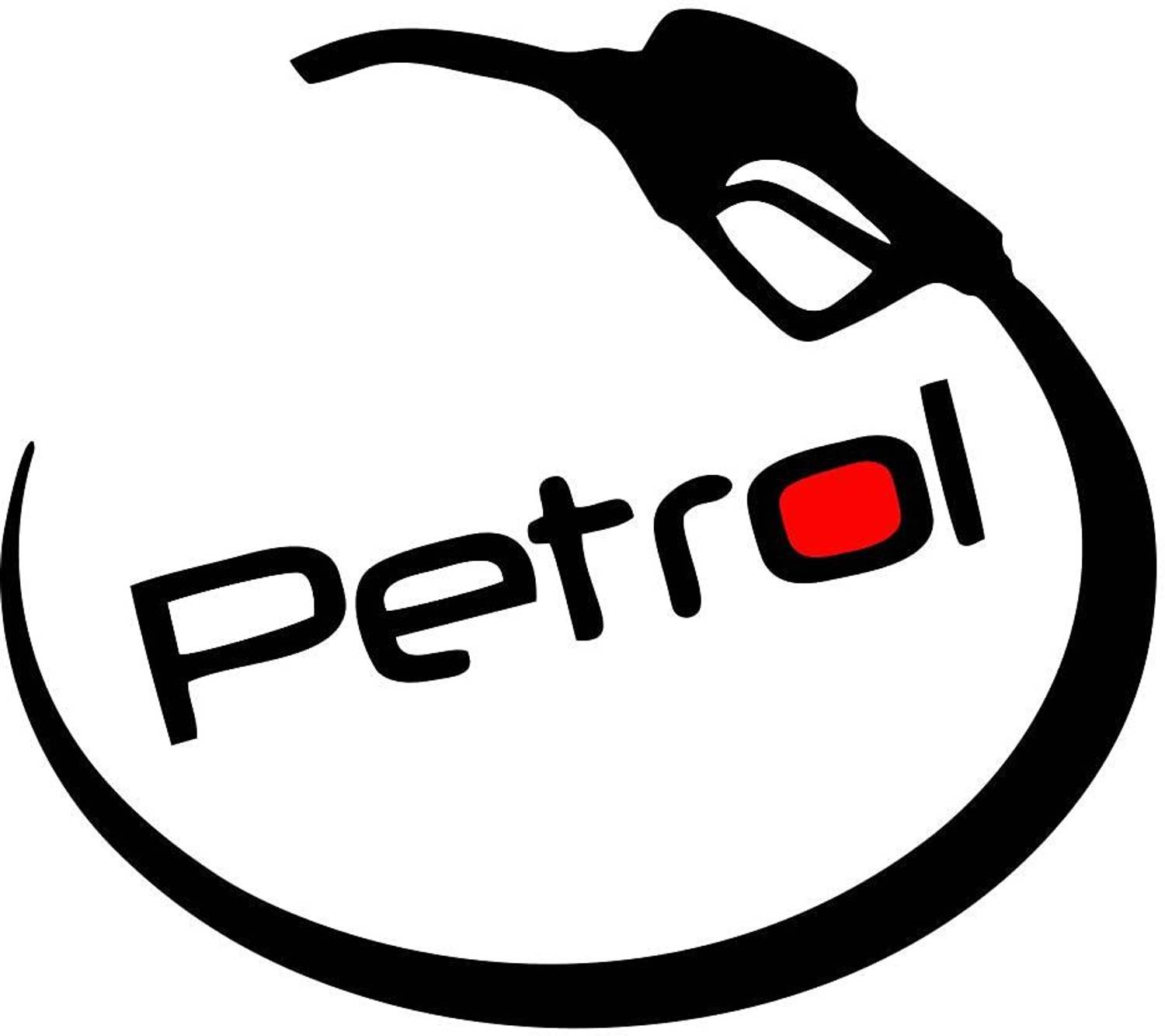 Asmi Collections 11.5 cm Petrol Fuel Sign Lid Side Car Sticker for All Car Self Adhesive Sticker