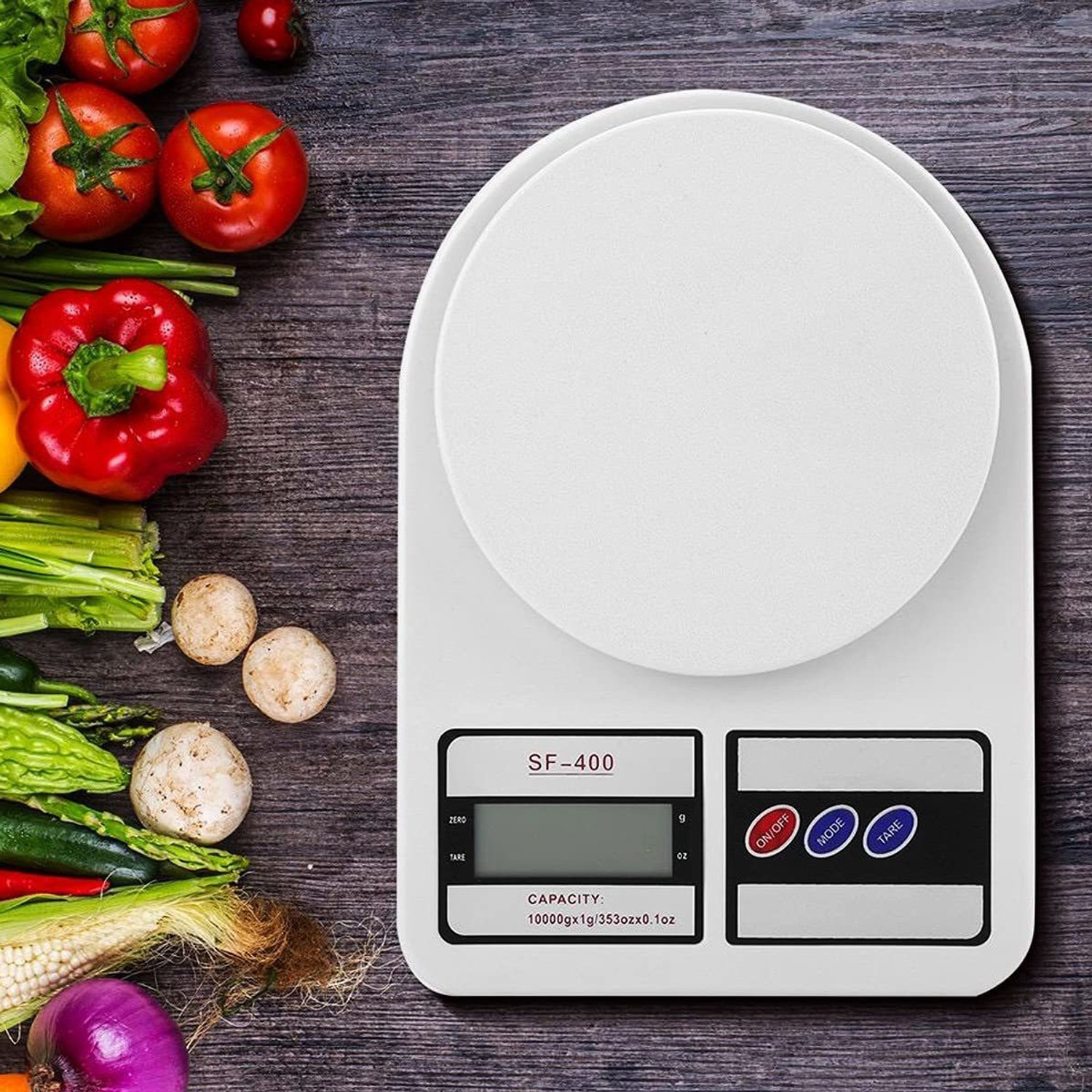 Image of My Machine Digital Kitchen Weighing Machine Multipurpse Electronic Weight Scale LCD Display Digital Kitchen Timer