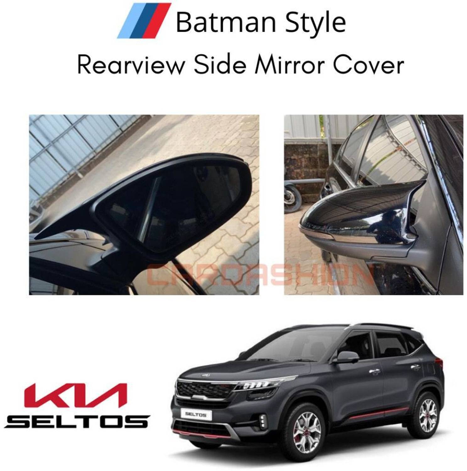 cardashion Batman Style Side Mirror Cover Plastic Car Mirror Cover