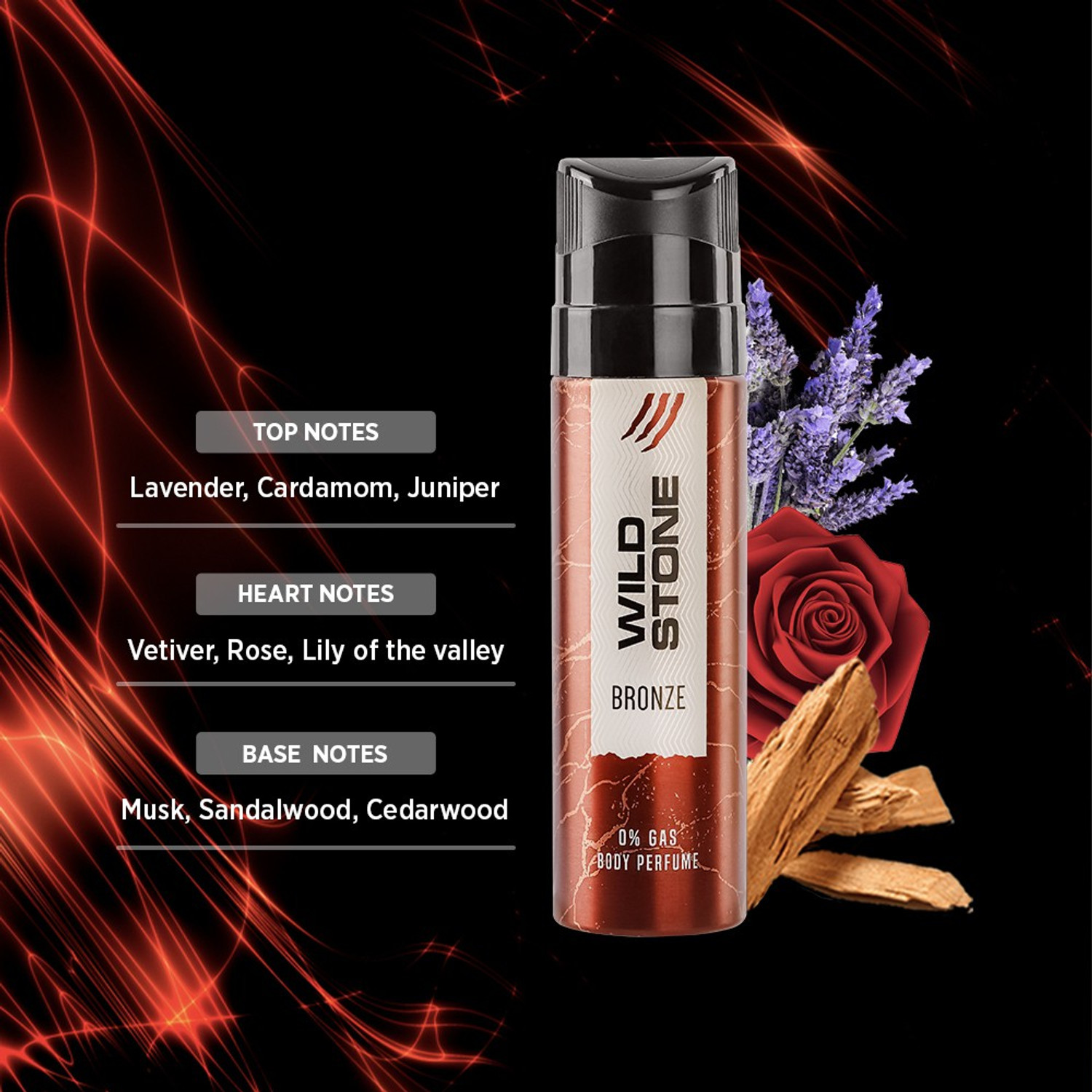 Image of Wild Stone Iron and Bronze Perfume Body Spray - For Men