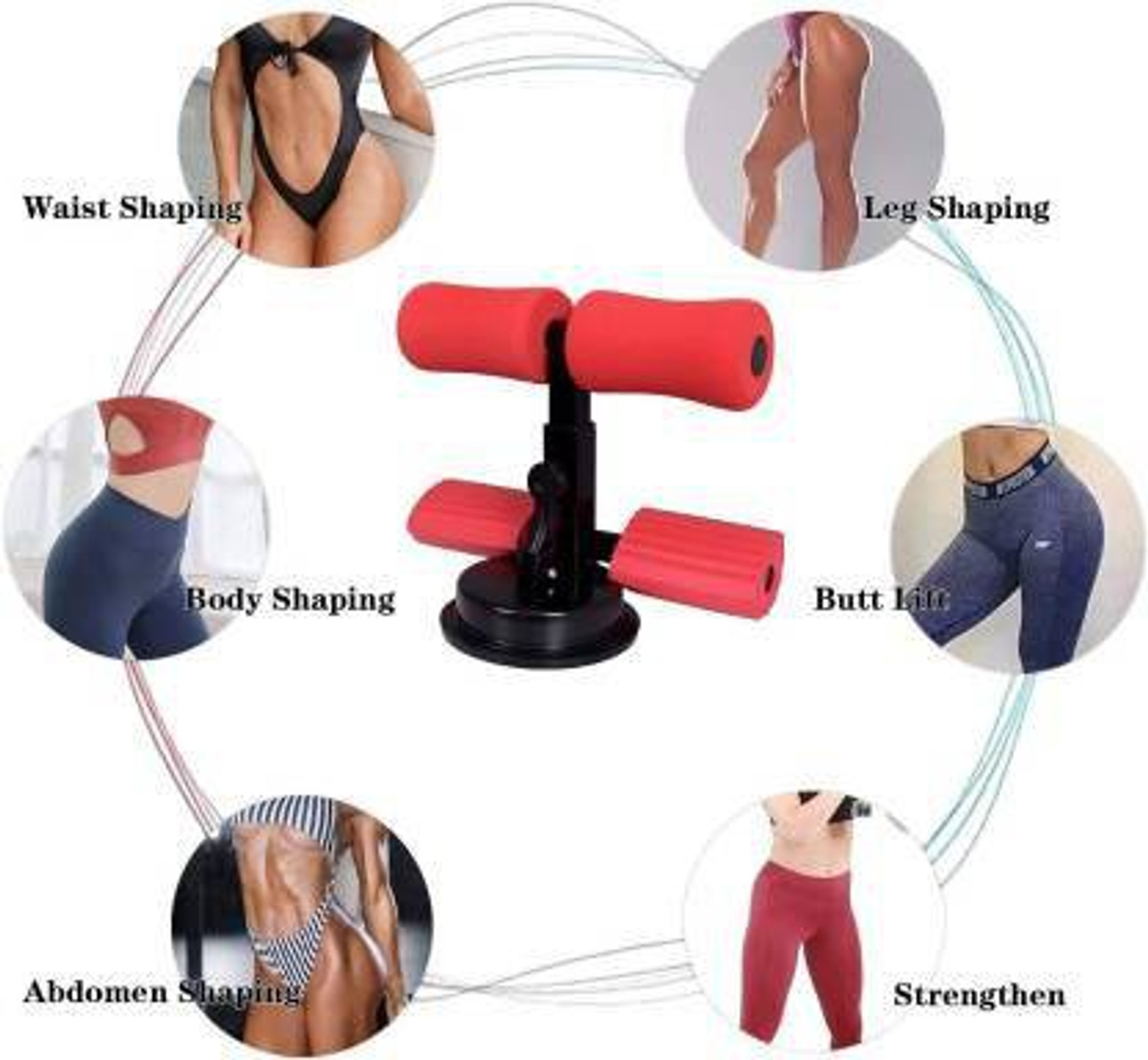 Image of skyunion Sit-ups and Push-ups Lose WITH Press Leg Support Ab Exerciser (Multicolor) Ab Exerciser