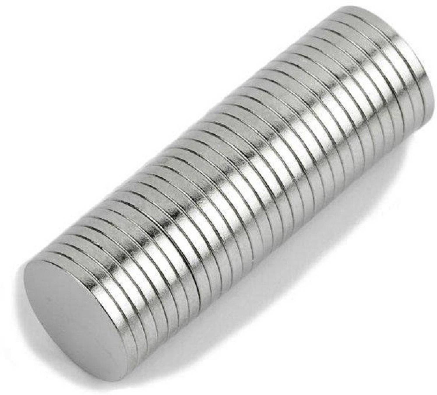 ART IFACT 12 Pieces of 12mm x 1.5mm Neodymium Magnets - N52 Disc / Cylindrical magnets - Rare Earth NdfeB Fridge Magnet, Multipurpose Office Magnets, Magnetic Paper Holder Pack of 12