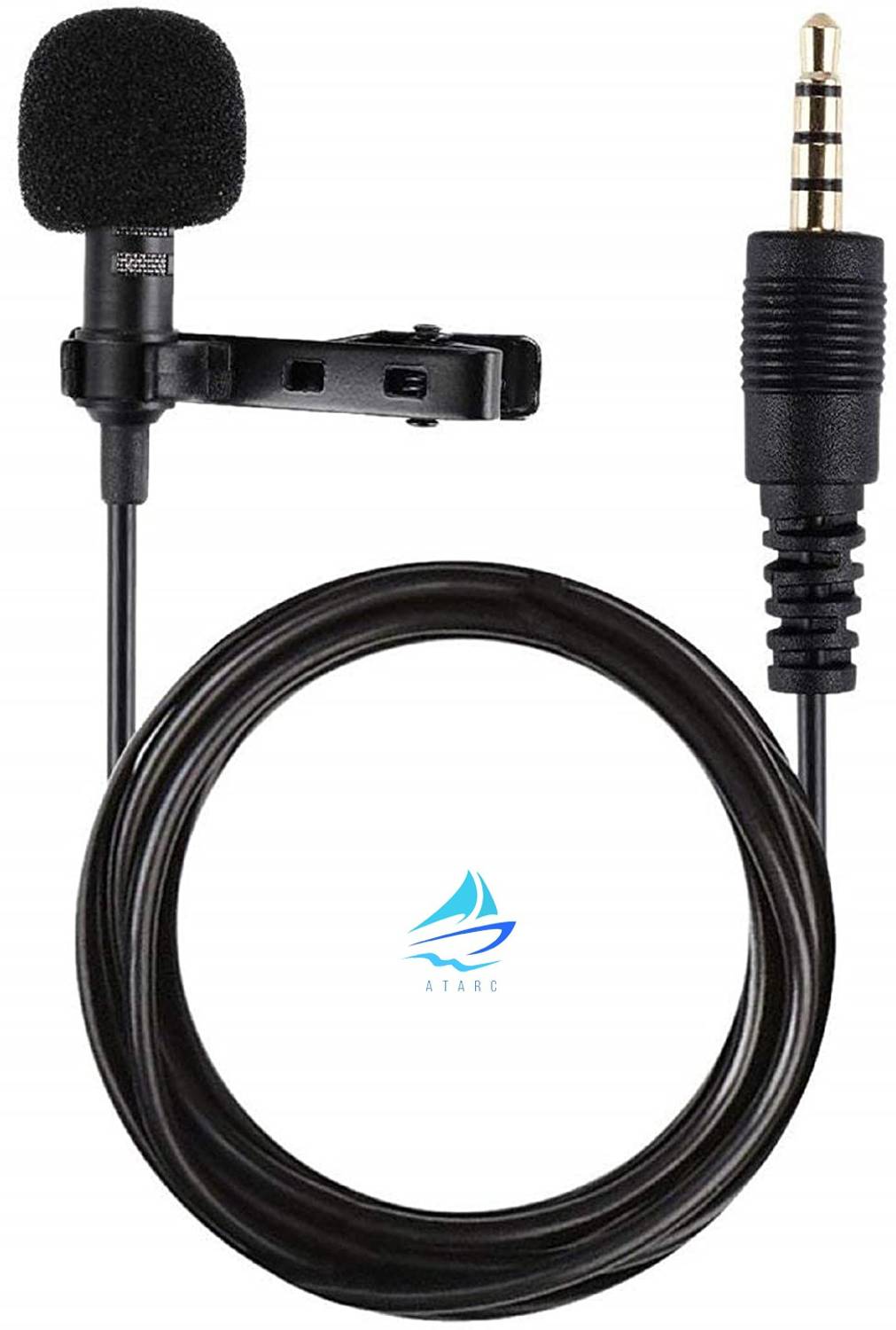 ATARC Collar Microphone for Recording YouTube/Instagram/Live Streaming for iPhone/Android L4 Microphone