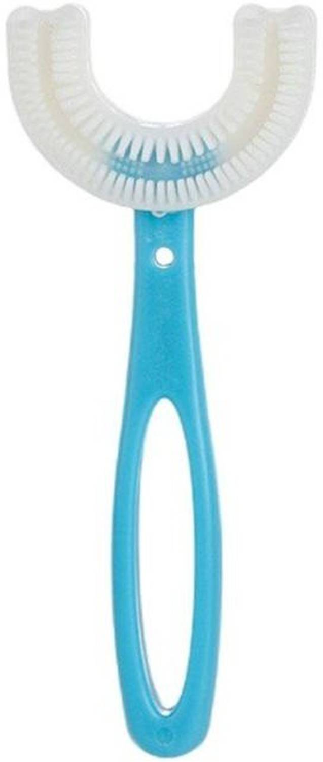 Trakudi KIDS U-Shaped Toothbrush For 2-6 Years, Teeth Dental Care Hand-Held Version, Food Grade Soft Silicone Brush Head, Manual Toothbrush 360° Oral Teeth Cleaning Tools, Children Infant Toothbrush Extra Soft Toothbrush