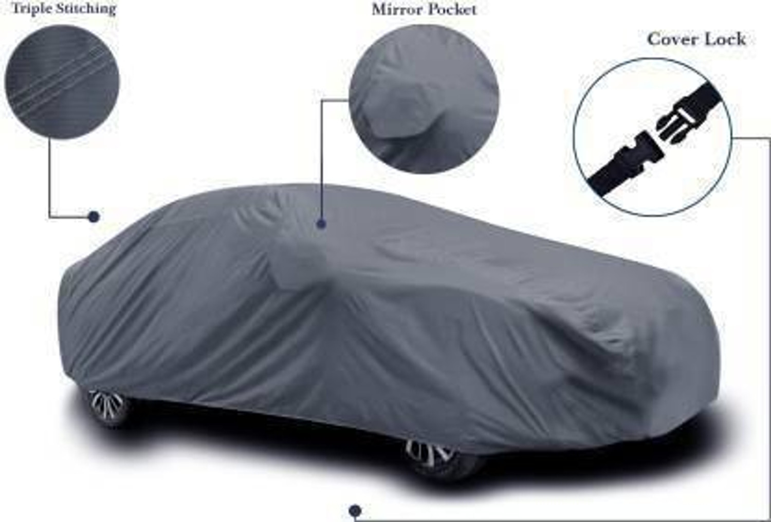 Image of PVSTAR Car Cover For Tata Indica (With Mirror Pockets)