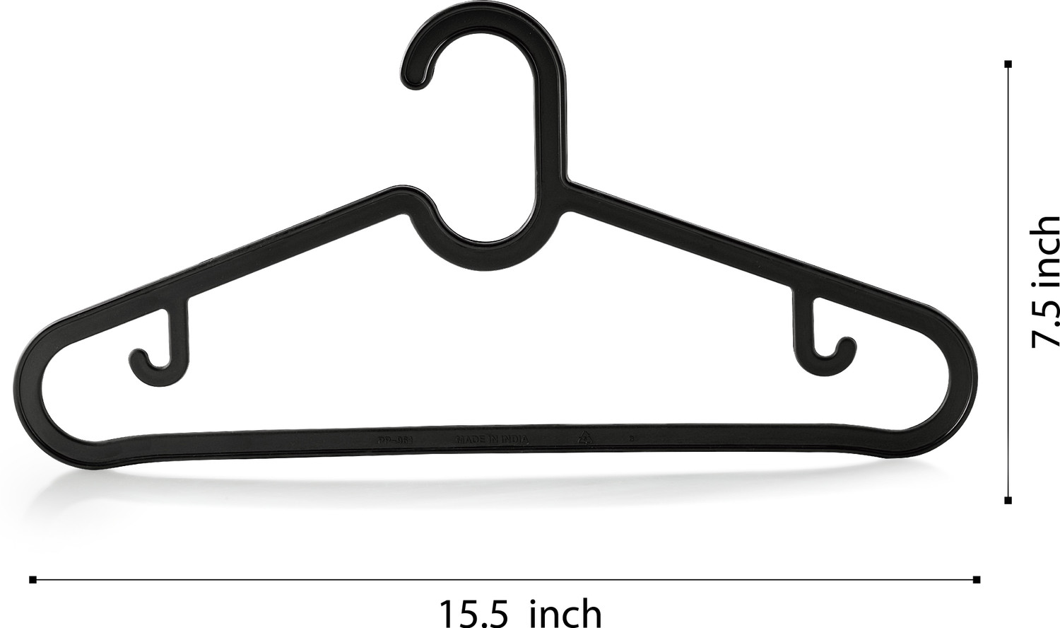 Image of MASTERCOOK Plastic Shirt Pack of 6 Hangers For Shirt