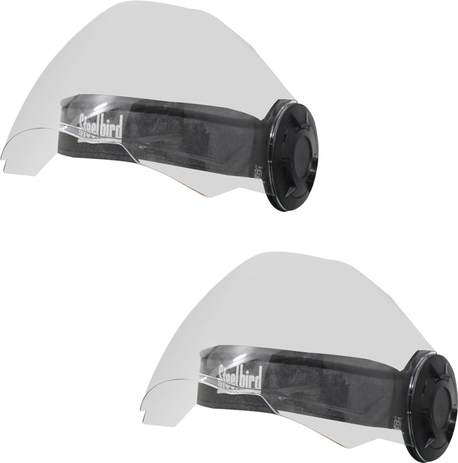 Image of Steelbird SBH-50-FU Unbreakable Reusable Flip Up Face Shield Pack of 2 Safety Visor