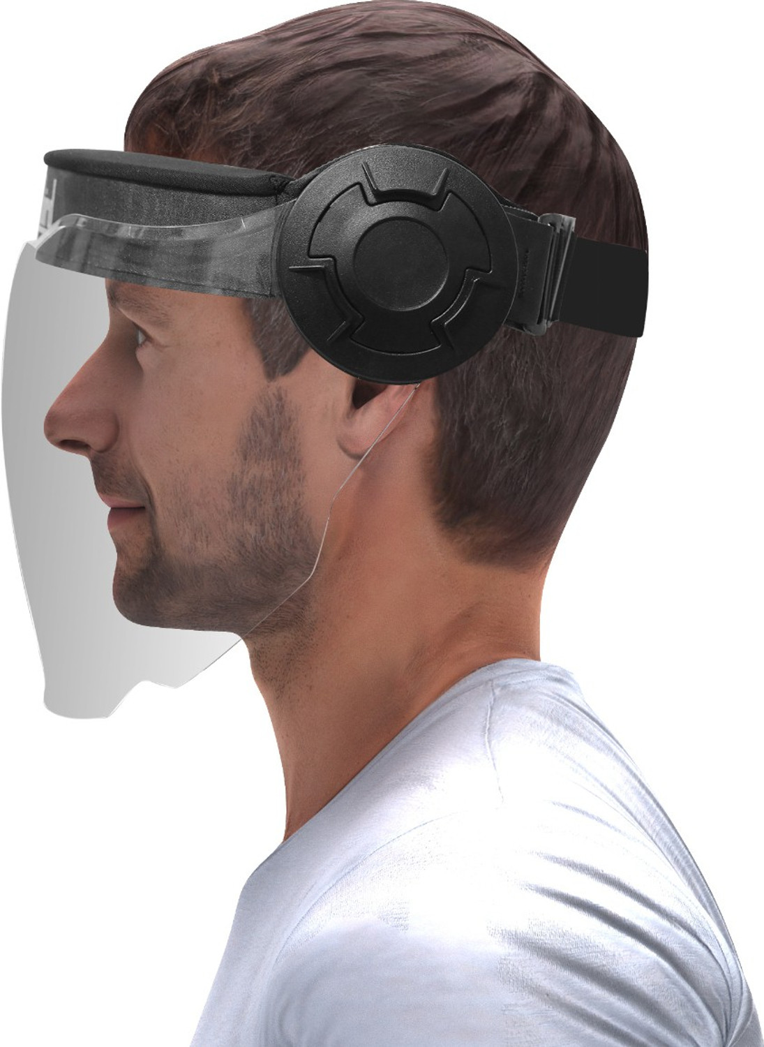 Image of Steelbird SBH-50-FU Unbreakable Reusable Flip Up Face Shield Pack of 2 Safety Visor