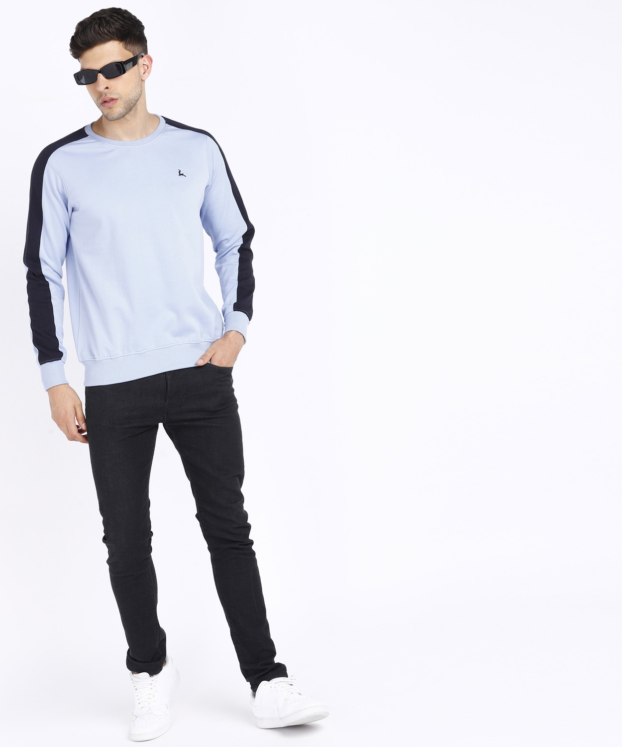 Image of PARX Full Sleeve Color Block Men Sweatshirt