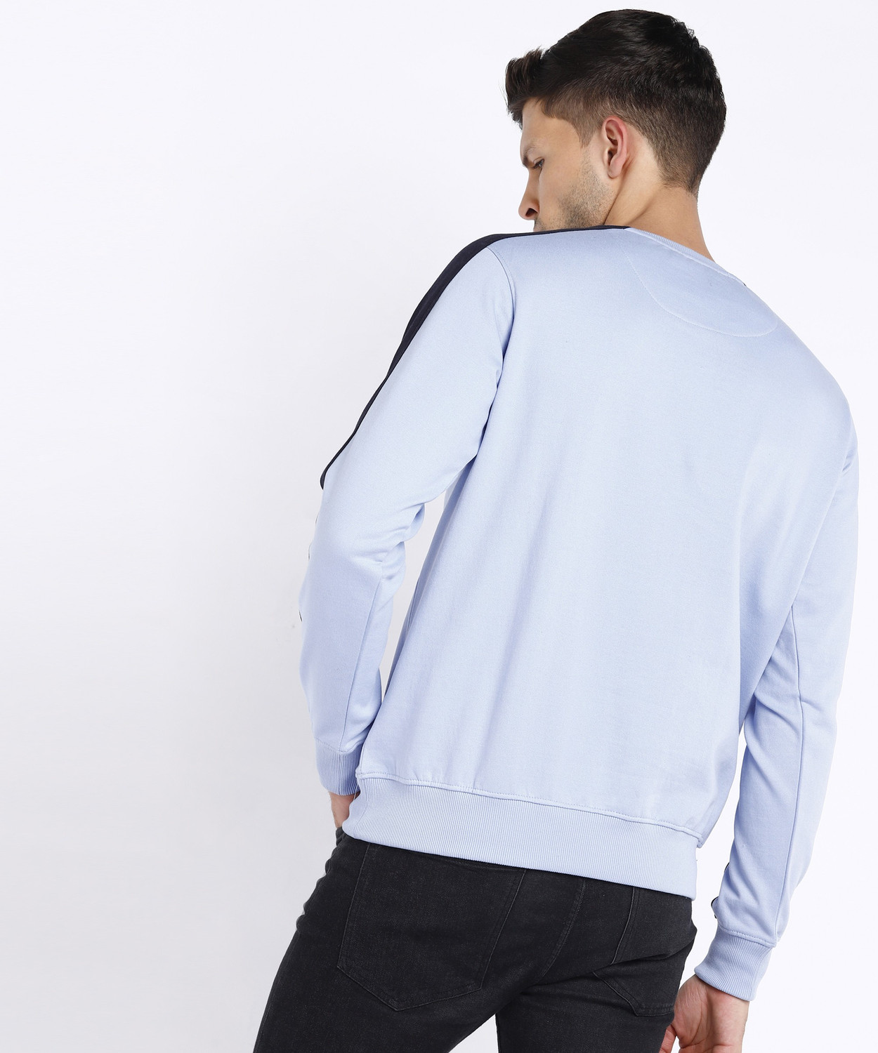 Image of PARX Full Sleeve Color Block Men Sweatshirt