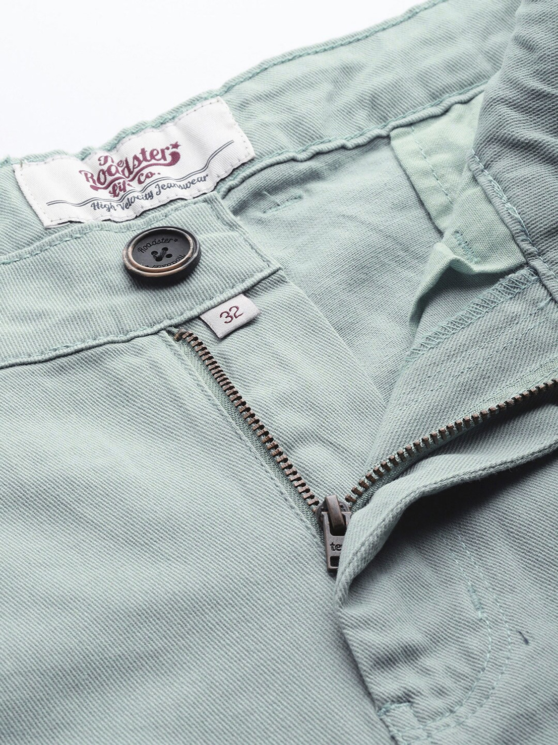 Image of Roadster Slim Fit Men Blue Trousers