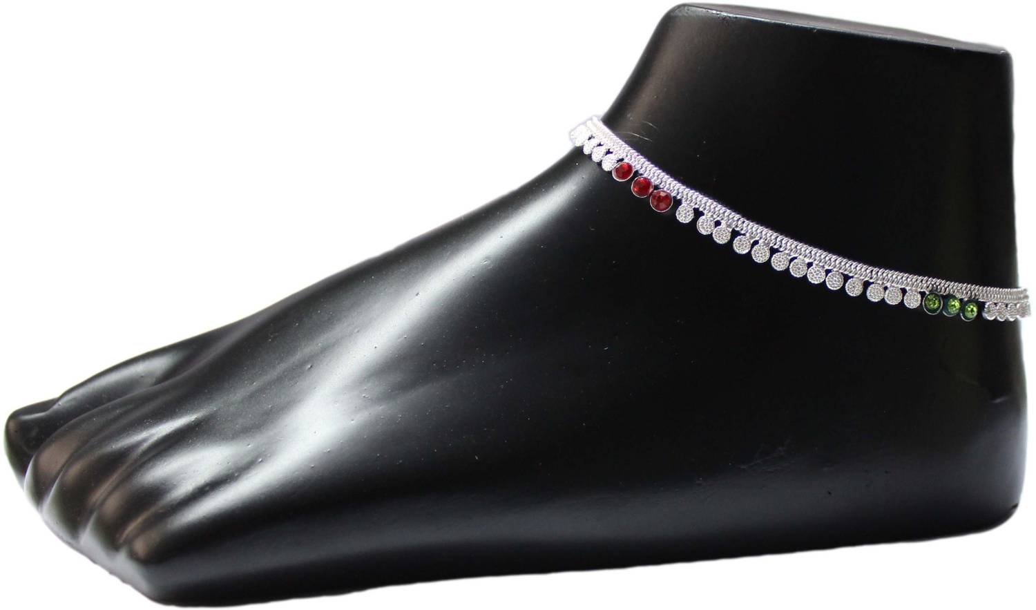 Aditi Fashionable Silver Plated Payal Premier Design Alloy Anklet