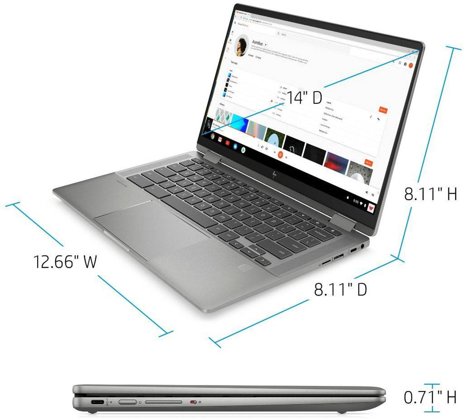 HP Chromebook Intel Core i5 11th Gen 1135G7 - (8 GB/256 GB SSD