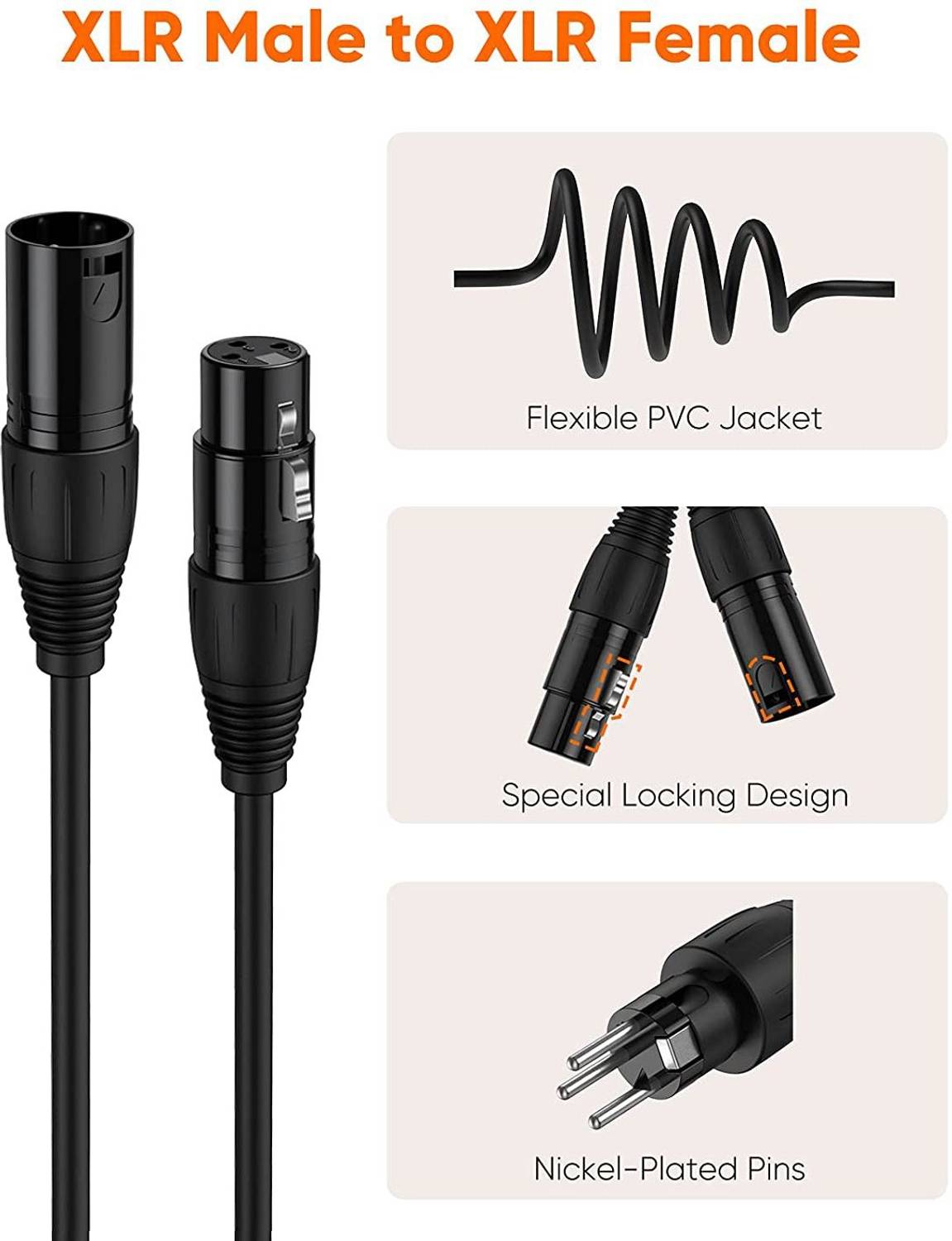 Klotz M1FP1K0100 câble micro XLR femelle 3 broches - jack 6 | Bax Music