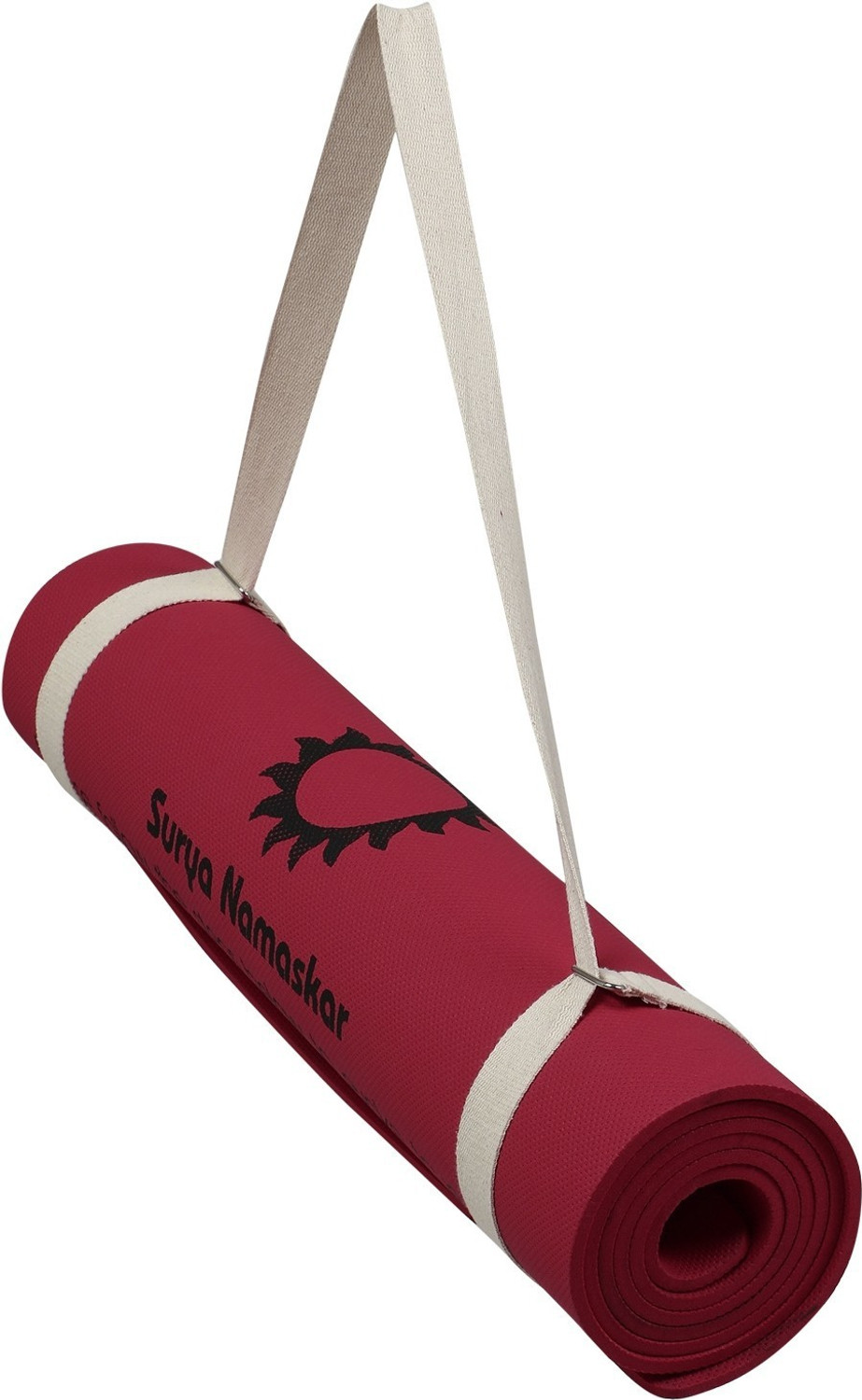 Image of Aerolite Sun Salutation 24 X 72 Red 10 mm Yoga Mat