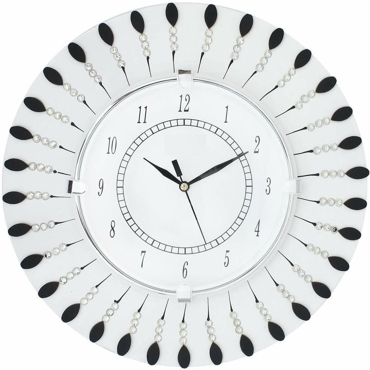 watch world Analog 29 cm X 29 cm Wall Clock (Dark Blue, With Glas
