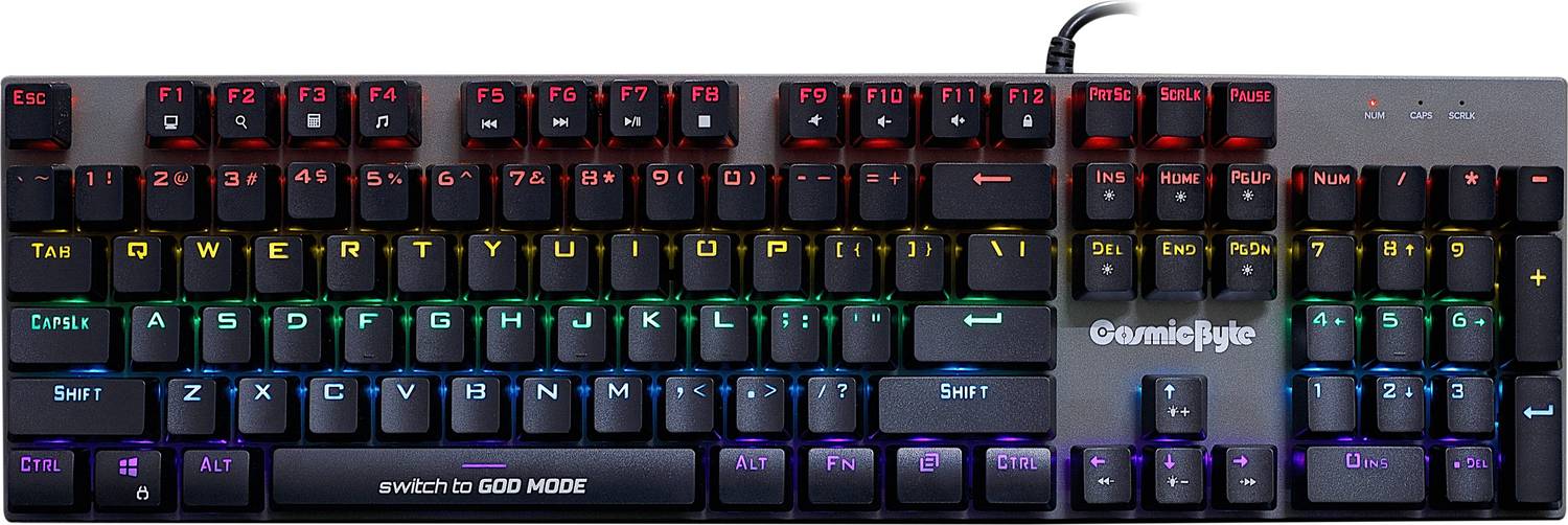Cosmic Byte CB-GK-28 Vanth Red Mechanical Keyboard