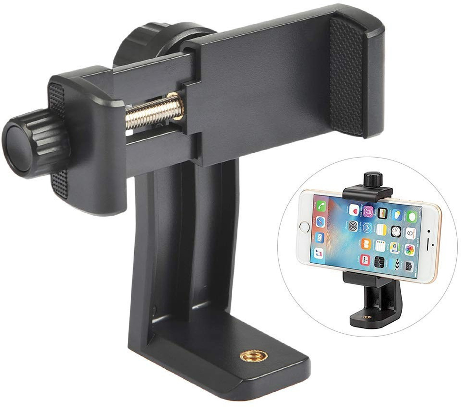 Image of PULTO Mount Attachment Mobile Clip Stand Tripod Mount Adapter Smartphone Holder Tripod, Monopod, Monopod Kit, Tripod Ball Head, Tripod Bracket, Tripod Clamp, Tripod Kit