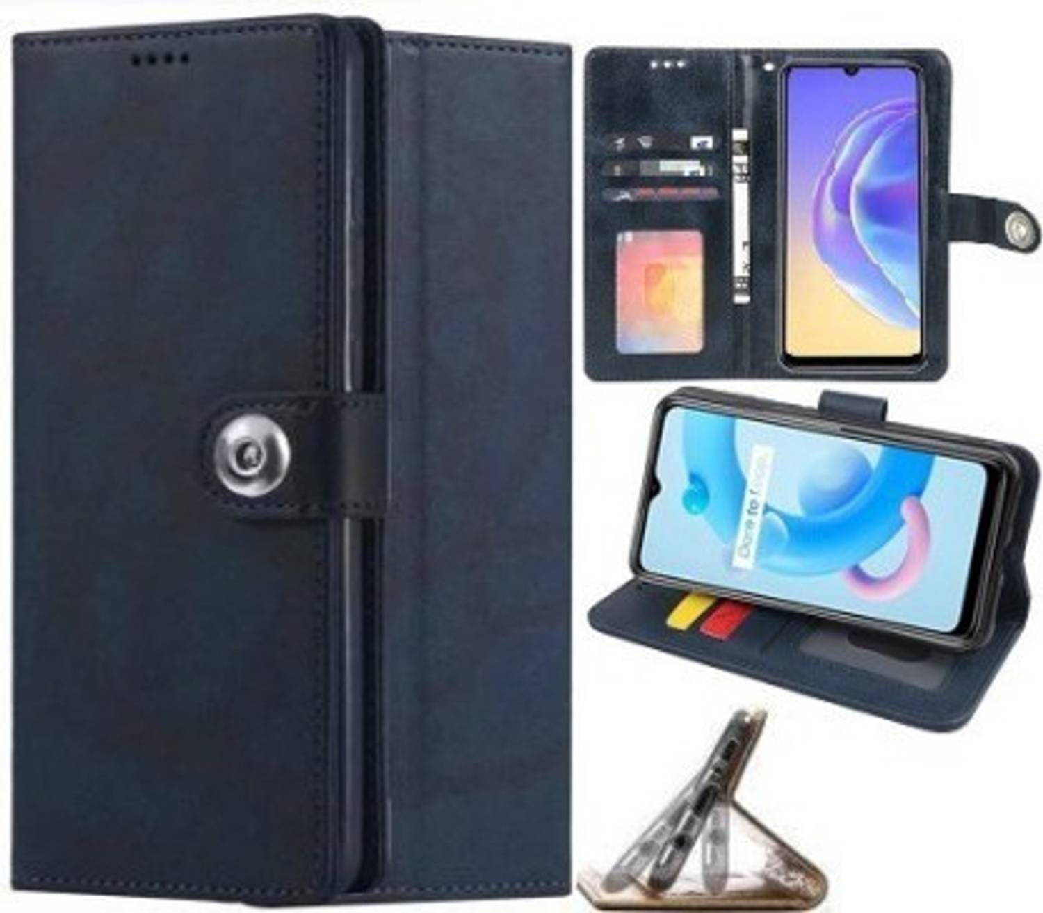 Aarov Flip Cover for Samsung Galaxy M33 5G Back & Flip Designed Girls Cover