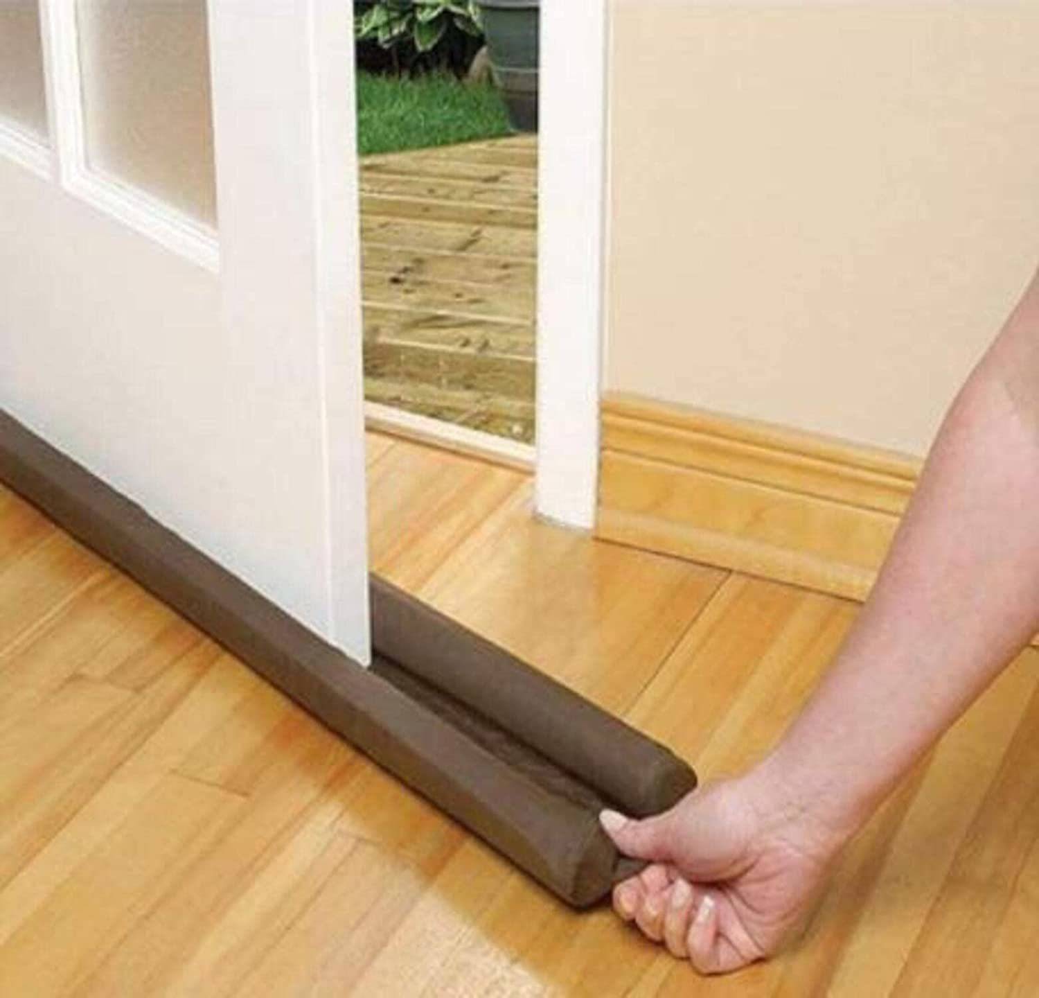 ACLIX Home Door Guard Durable Floor Mounted Door Sealing Strip Guard Floor Mounted Door Stopper