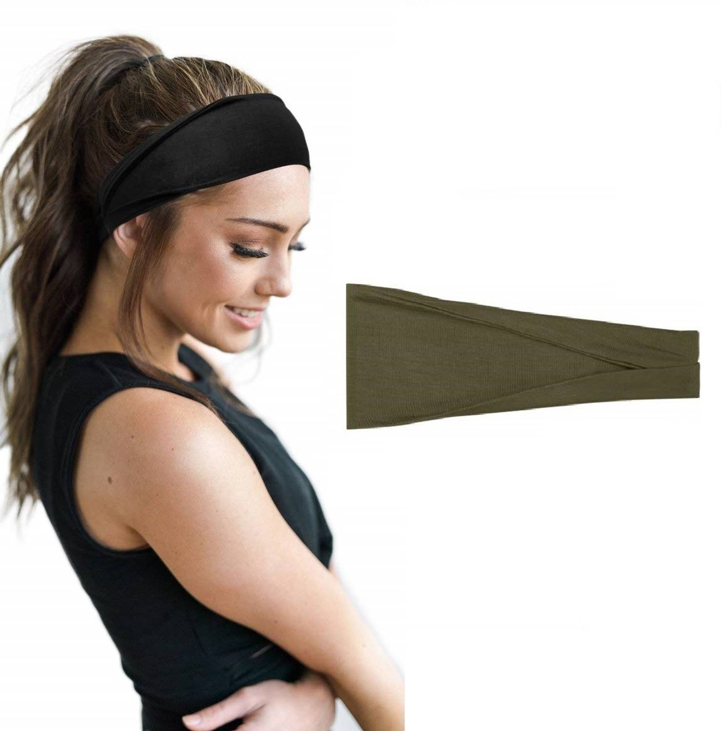 Bismaadh Headbands for Women Workout Sports Yoga Exercise Hair Accessories Fitness Band