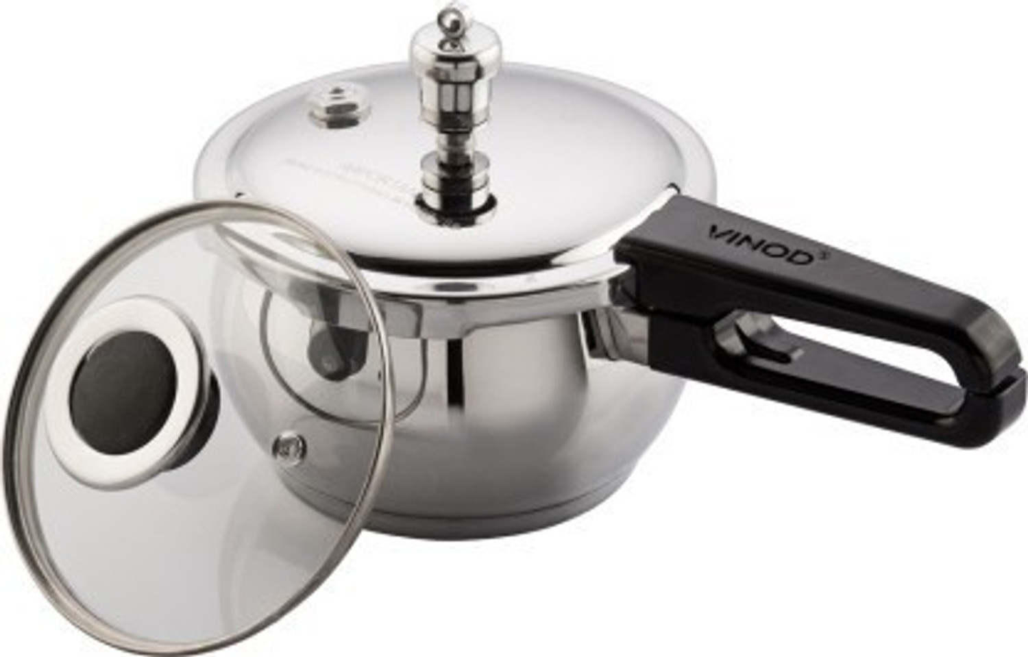 Image of Vinod Cookware 5.5 L Outer Lid Induction Bottom Pressure Cooker
