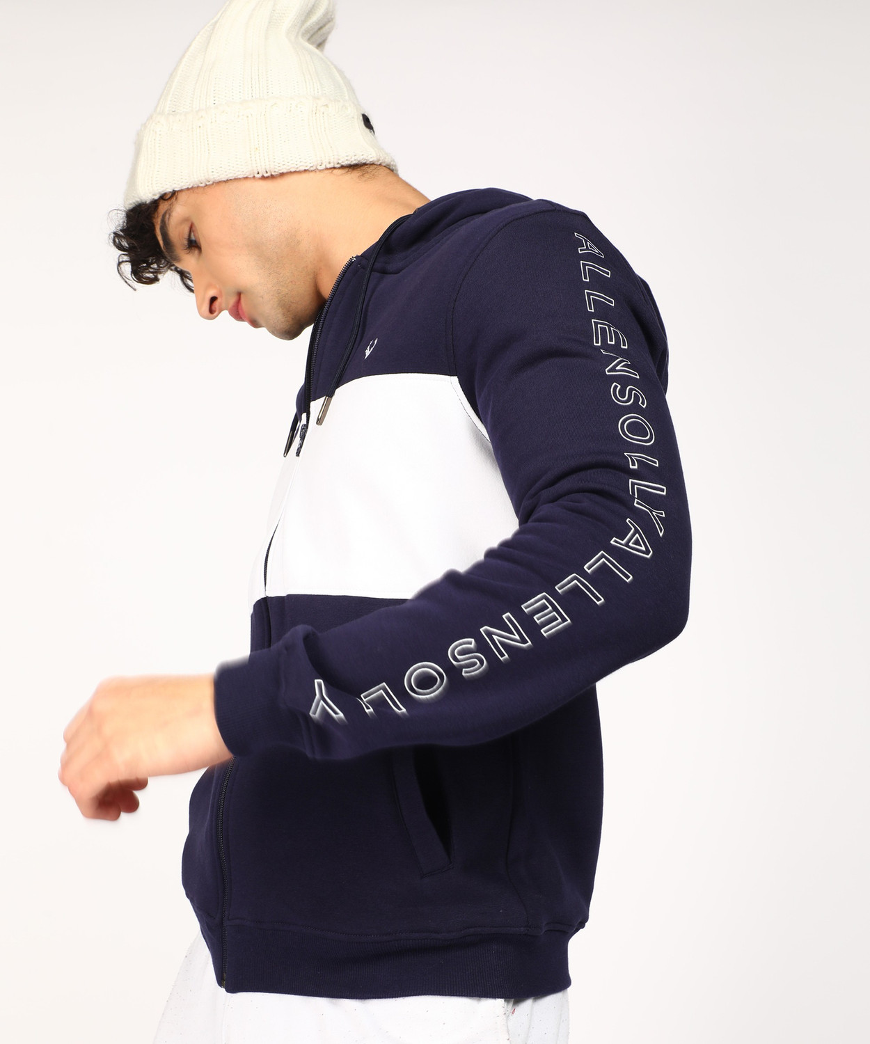 Image of Allen Solly Full Sleeve Color Block Men Sweatshirt