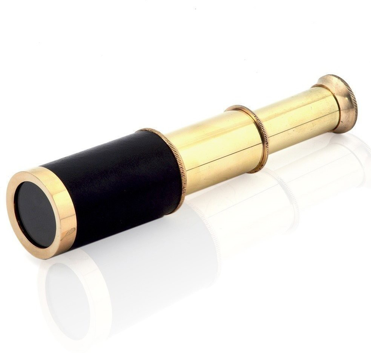 Image of Sian Brass Handicraft Golden Brass Telescope Without Stand 06 Reflecting Telescope