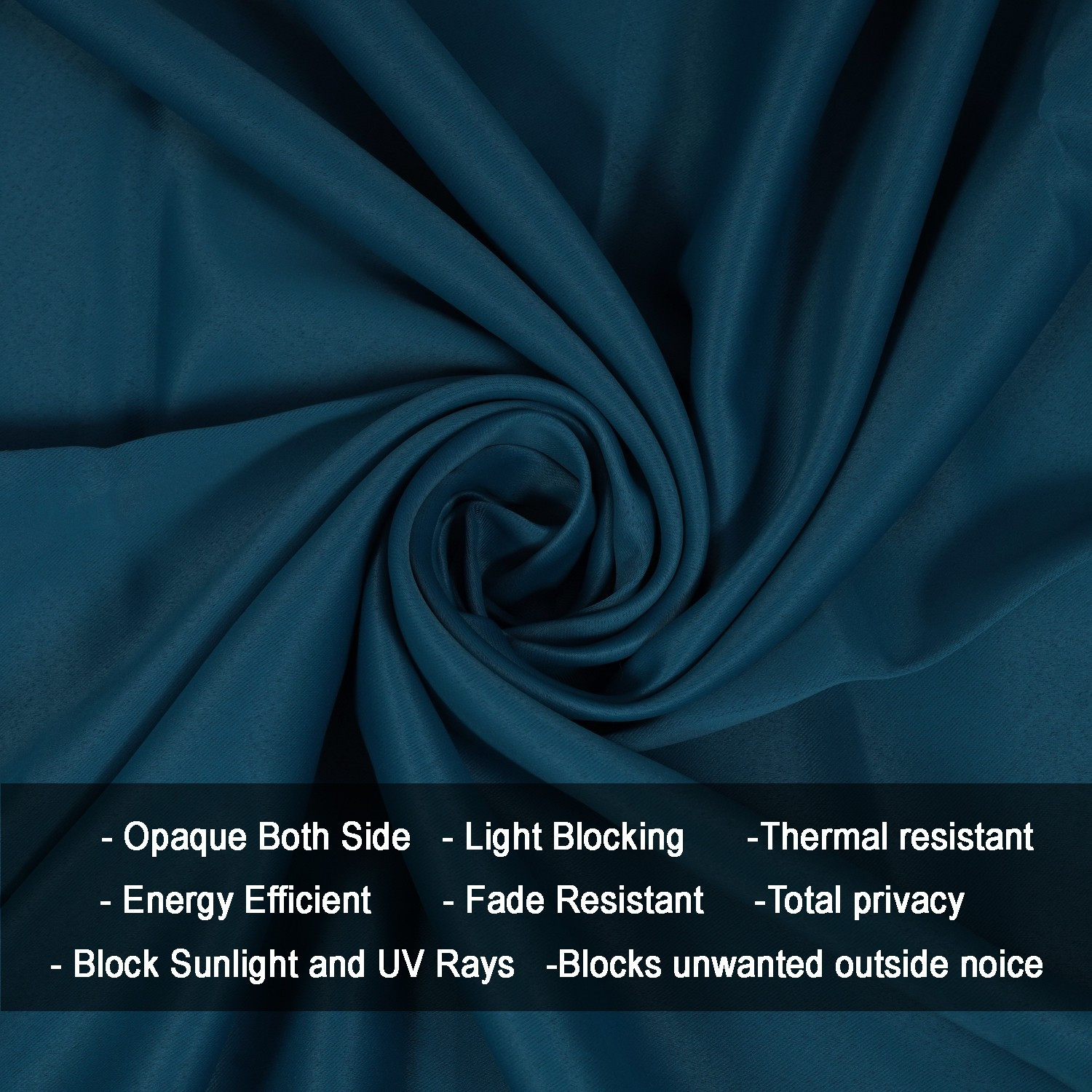 Image of HOMEMONDE 244 cm (8 ft) Shower Polyester Blackout Curtain (Pack Of 2)