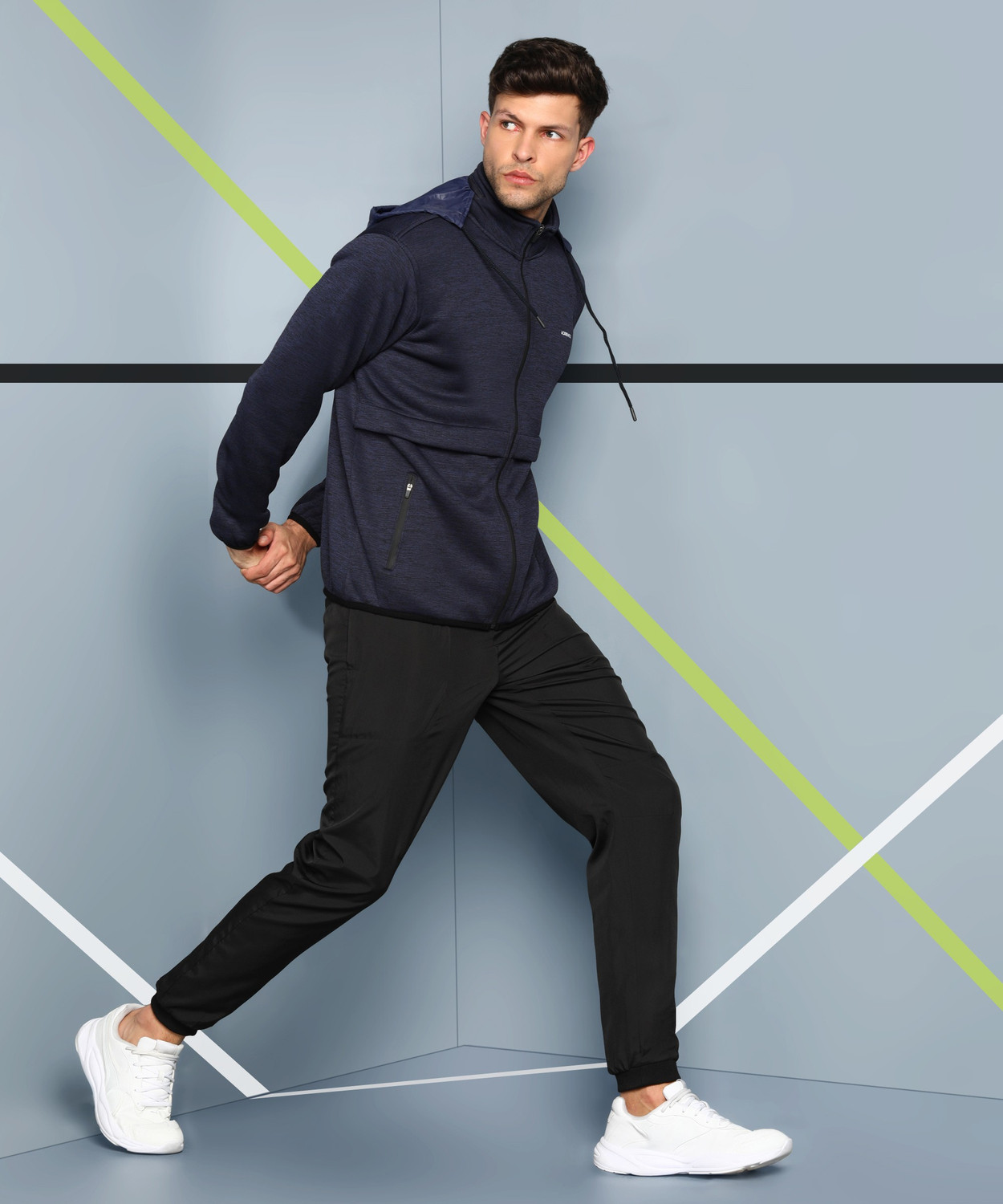 Image of Adrenex Men Solid Casual Jacket