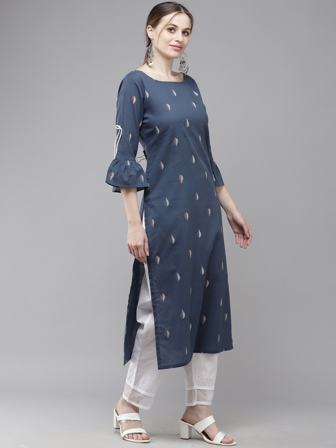 Image of Indo Era Women Printed Straight Kurta