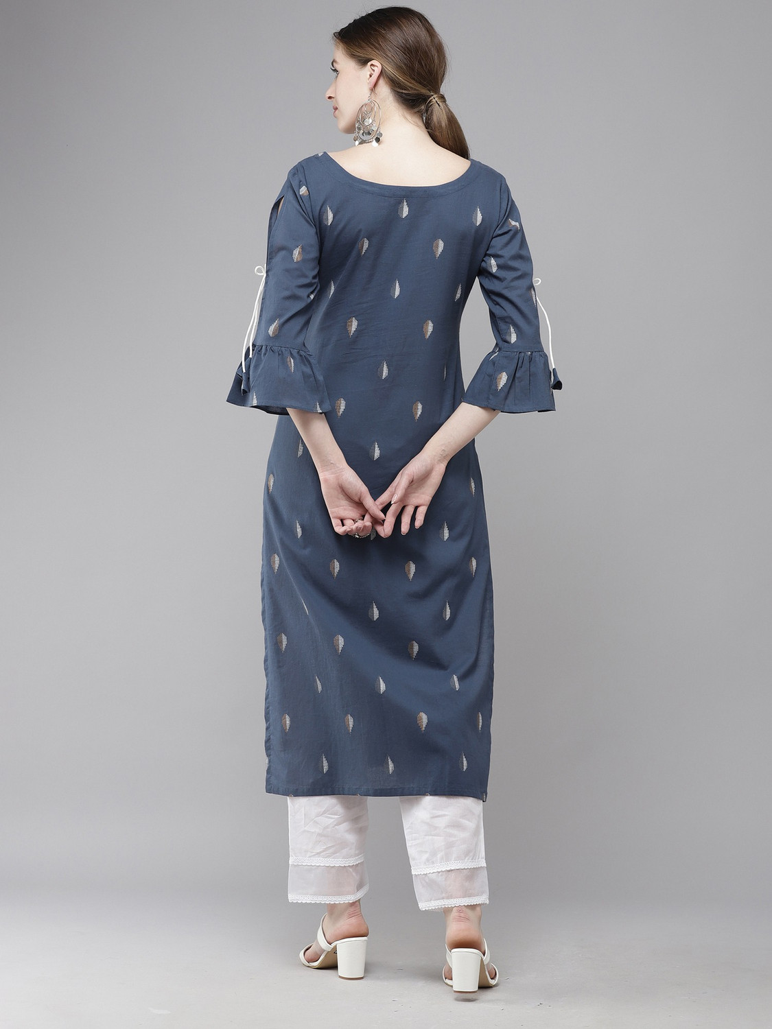 Image of Indo Era Women Printed Straight Kurta