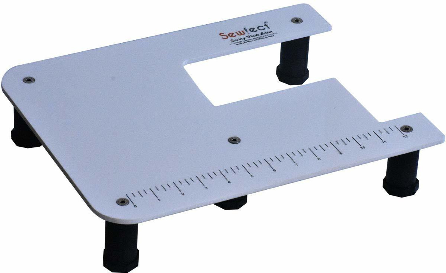 Image of Sewfect Sewing Machine Extension Table for Usha Wonder Stitch, Wonder Stitch Plus Automatic Manual Sewing Machine 0 built-in stitches 100 SPM White