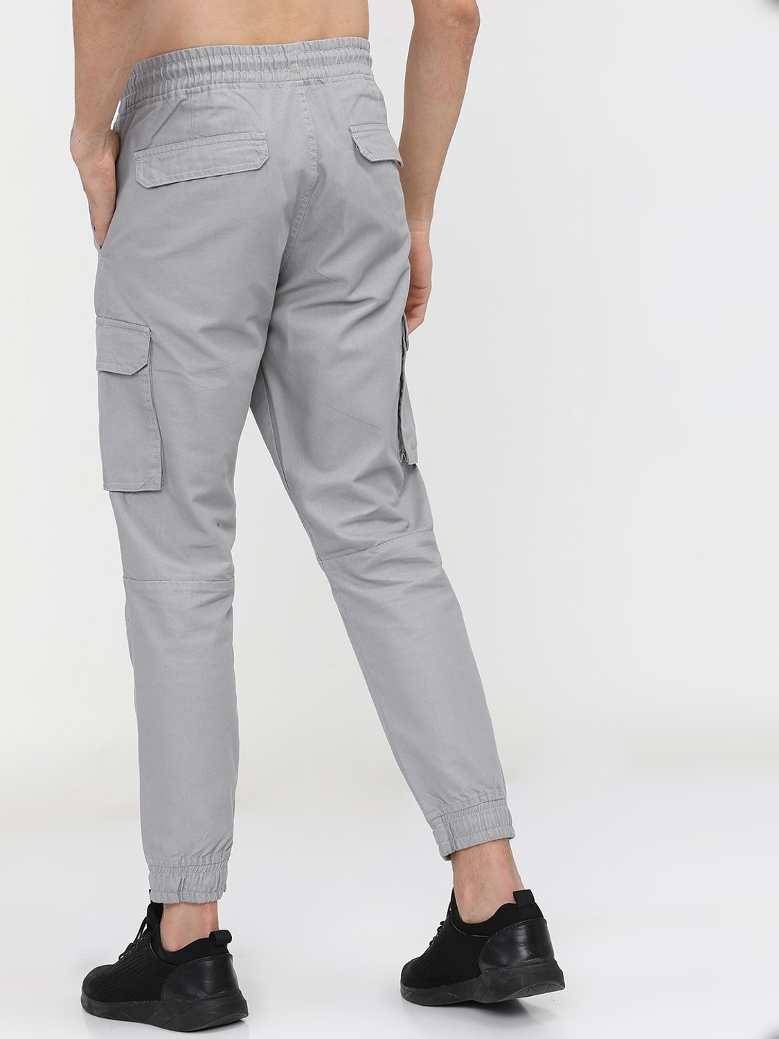 Image of KETCH Regular Fit Men Grey Trousers