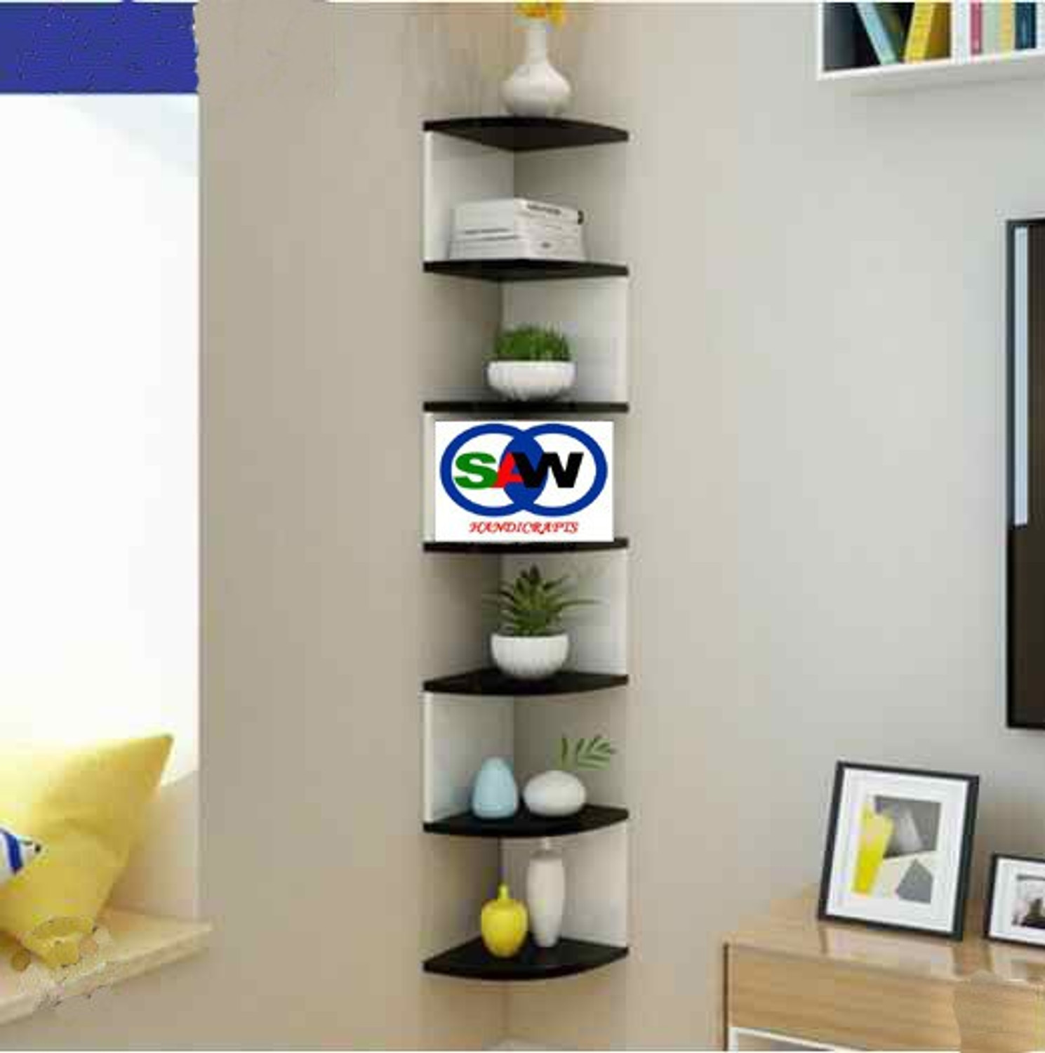 Image of saw ZIGZAG MDF (Medium Density Fiber) Wall Shelf