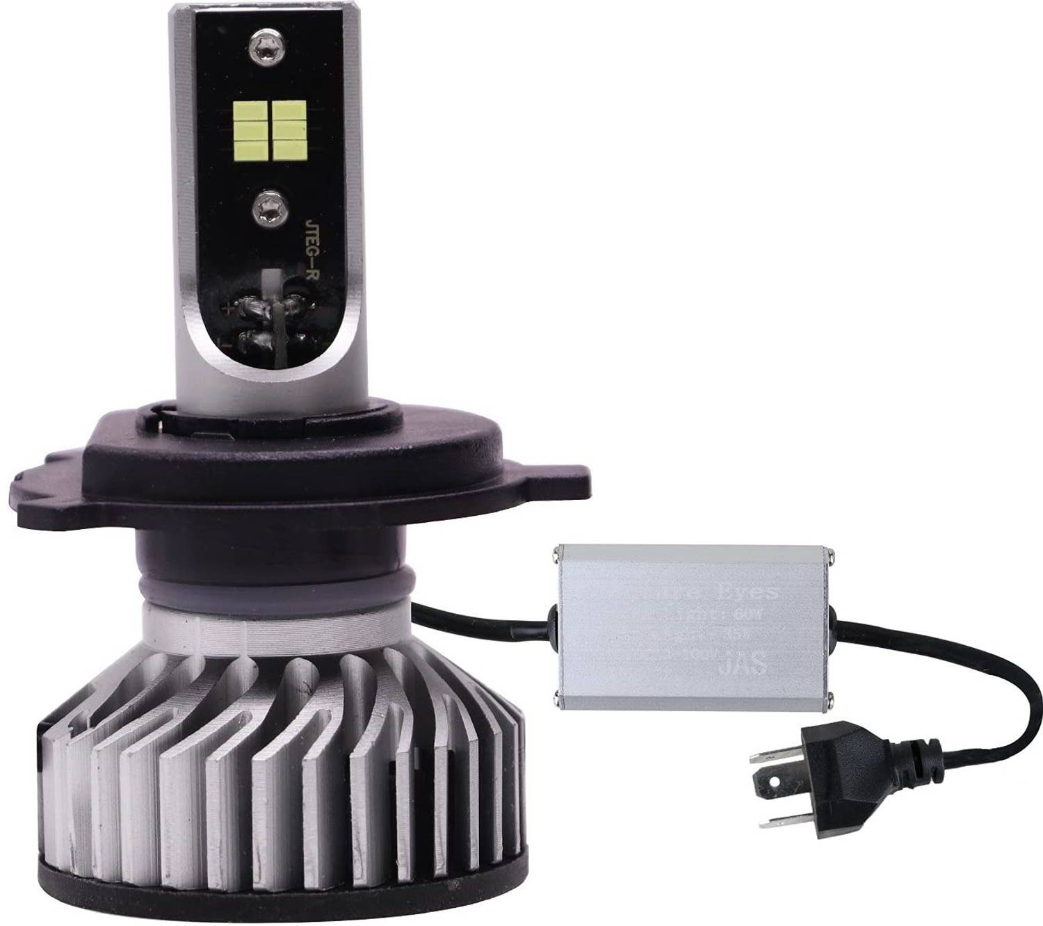 ALLEXTREME EXSRS1 H4 LED Headlight Bulb with Cooling Fan 36W Head lamp Conversion Kit for Bike Car SUV and Motorcycles Vehical HID Kit