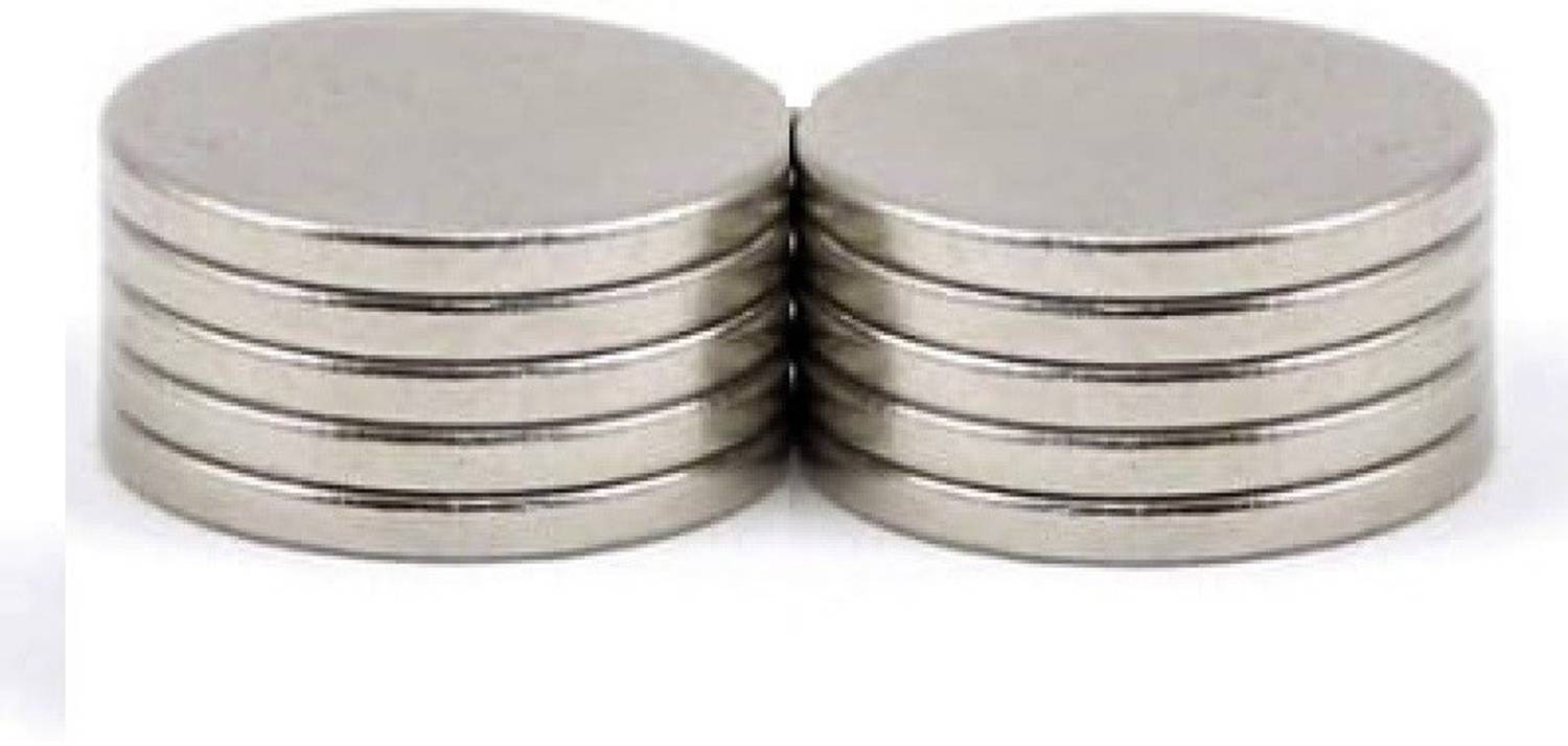 ART IFACT 3 Pieces of 25mm x 2mm Neodymium Magnets - N52 Disc / Cylindrical magnets - Rare Earth NdfeB Fridge Magnet, Multipurpose Office Magnets, Magnetic Paper Holder Pack of 3