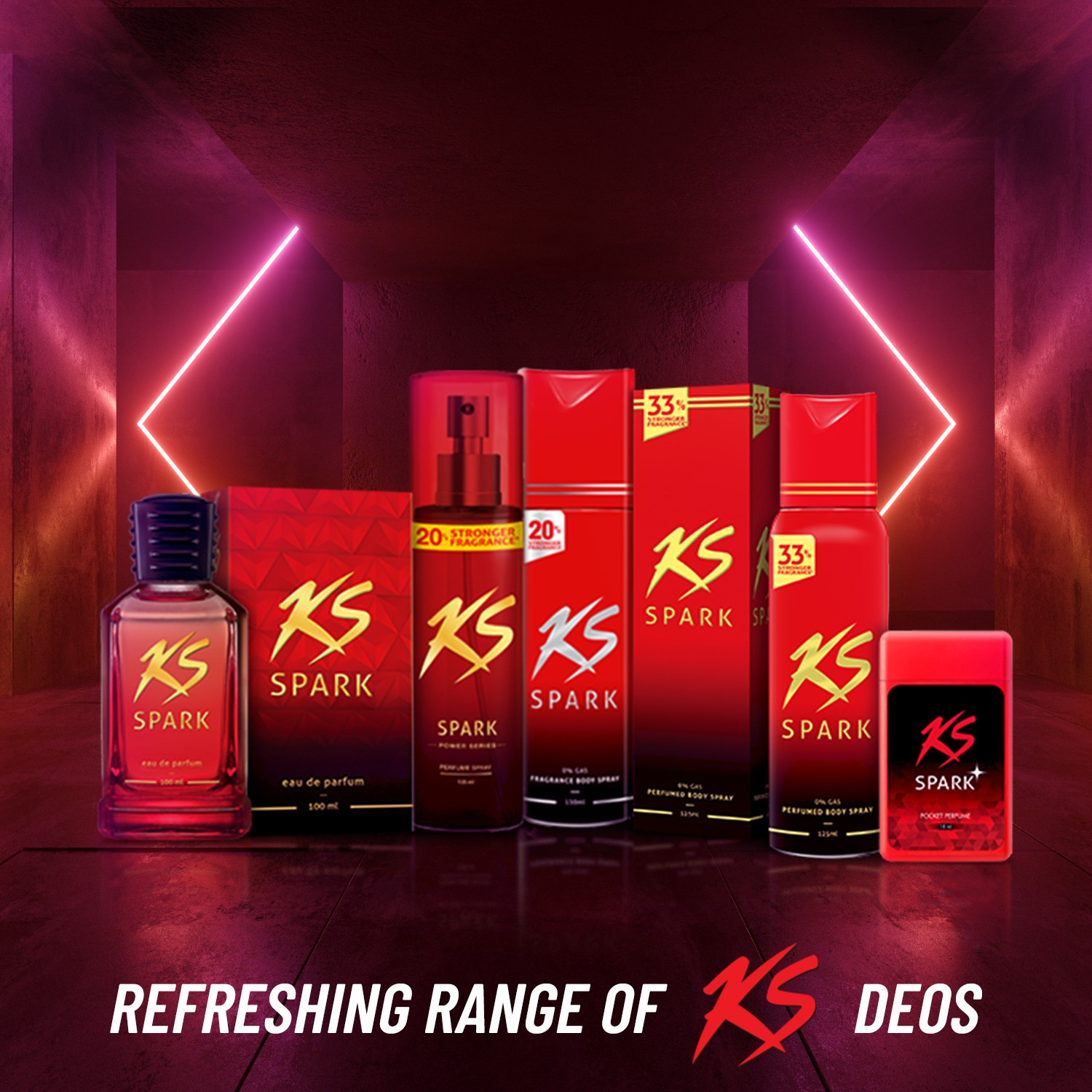 Image of KS SPARK Deodorant Spray - For Men & Women