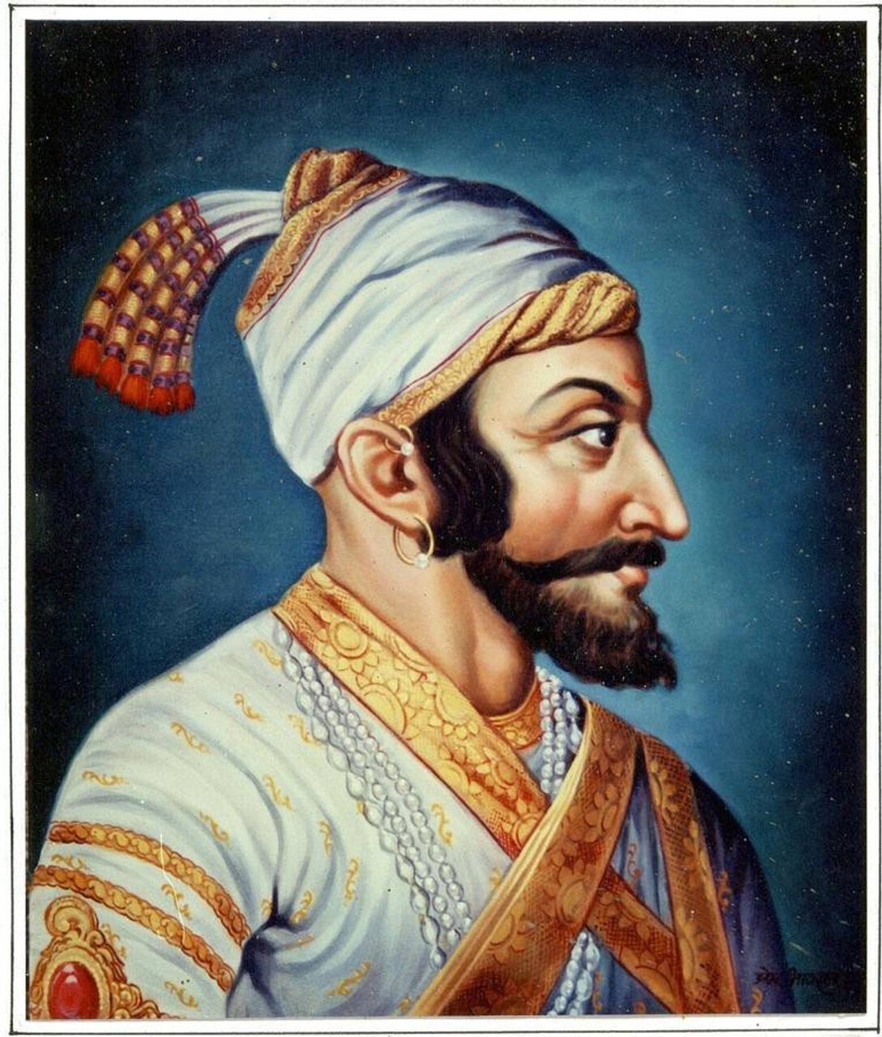 chattrapati shivaji maharaj prem bhavsar wallpaper poster Print Poster on 13x19 Inches Paper Print