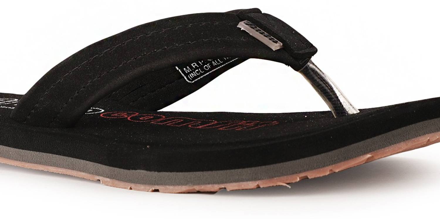 Bata Men Black Flip Flops - Image 4