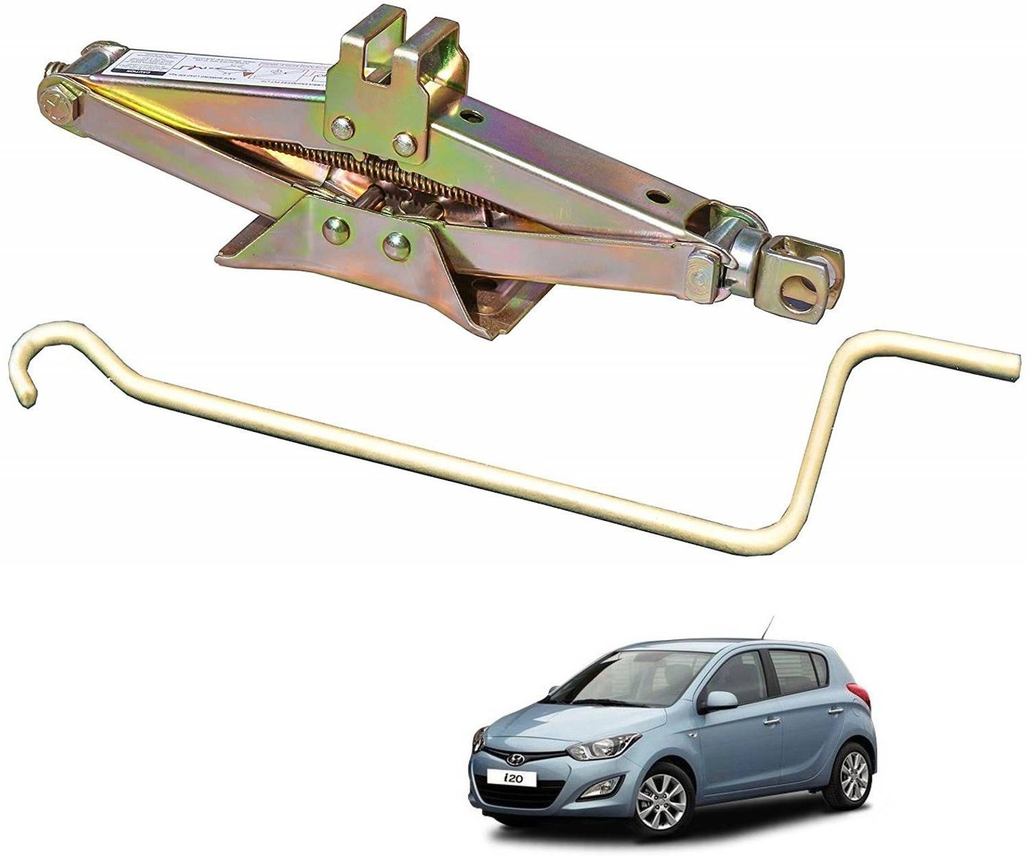 AuTO ADDiCT Manual Scissor car Jack For Hyundai I20 Old Vehicle Jack